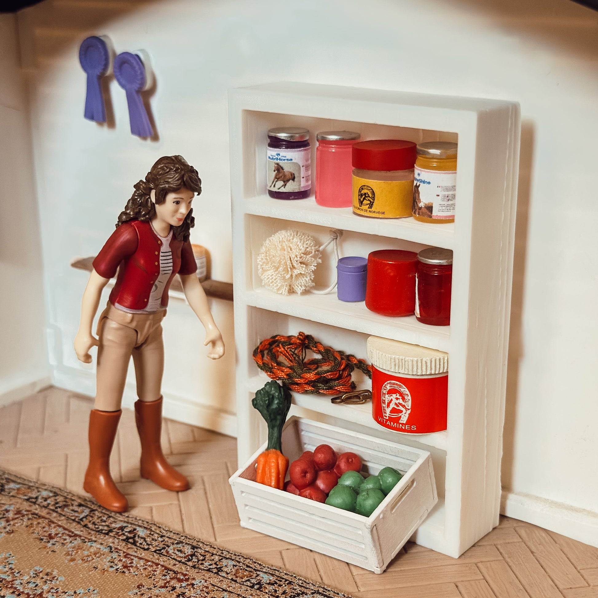 tack room shelf for Schleich model horses