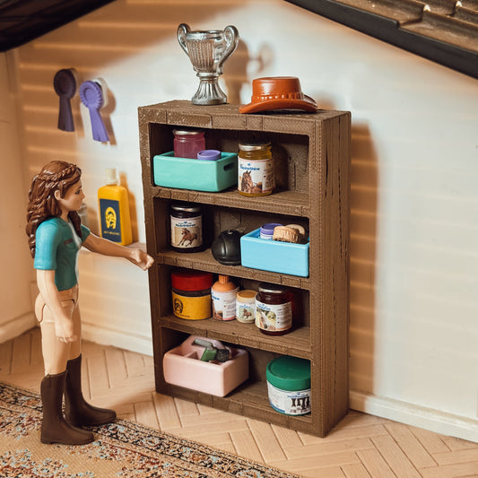 tack room shelf for Schleich model horses