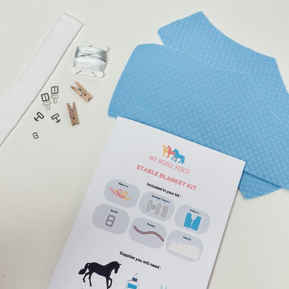 DIY Stable Blanket Kit for Breyer Model Horse (scale 1:9)