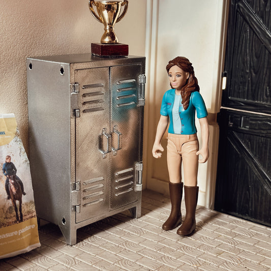 tack room locker for Schleich stables