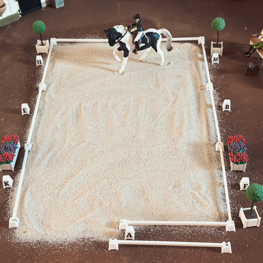 Dressage arena fences and letter cones for Schleich model horses