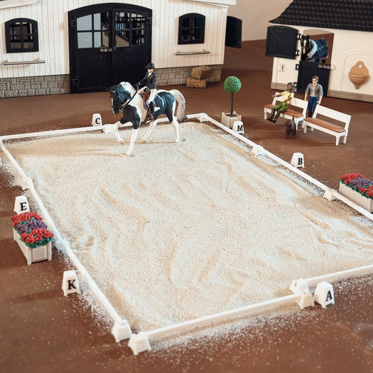 Dressage arena fences and letter cones for Schleich model horses