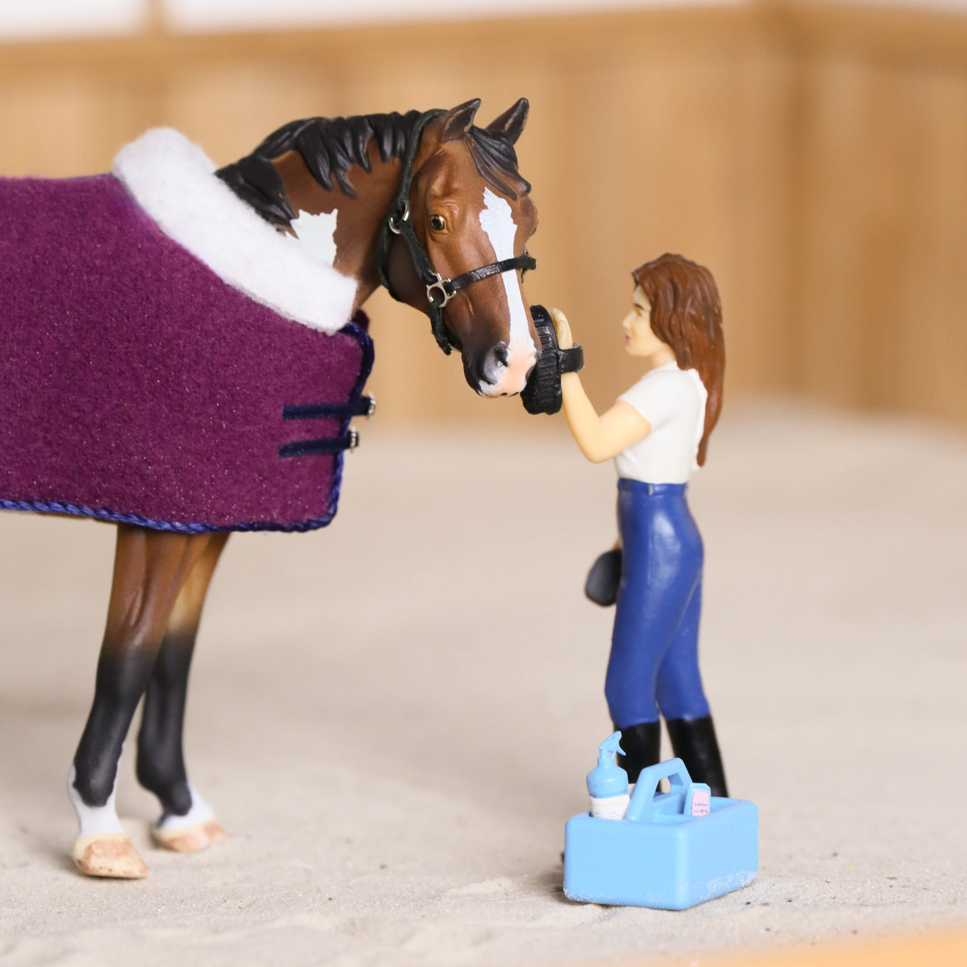 Fleece dress for Schleich model horses