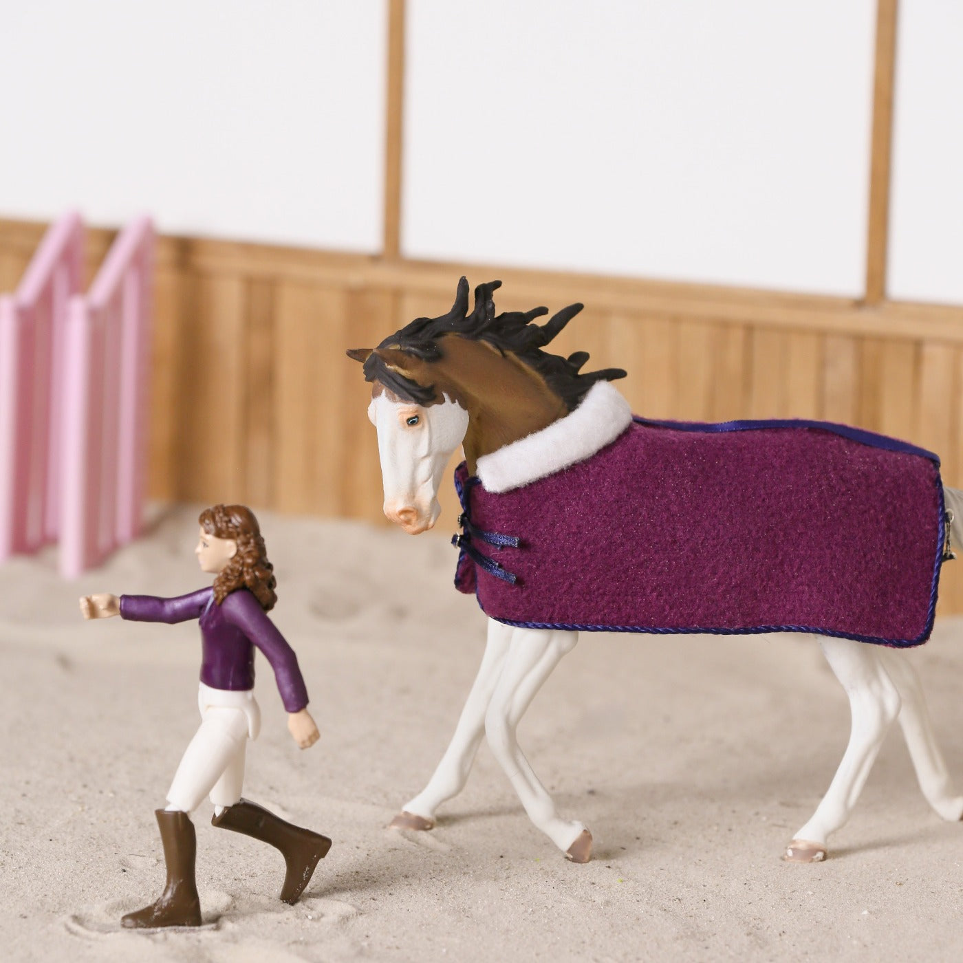 Fleece dress for Schleich model horses