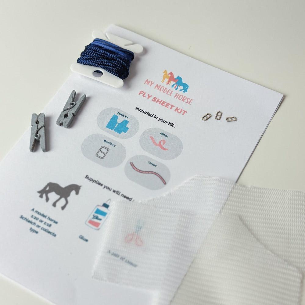 DIY FLY SHEET KIT for Schleich model horses (1:18 or 1:20)