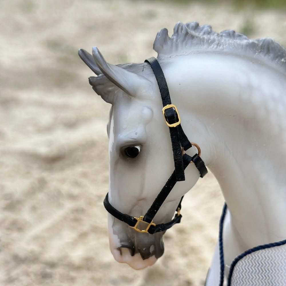 DIY leather Halter tack Kit for Breyer Classics and CollectA Deluxe model horses (scale 1:12)