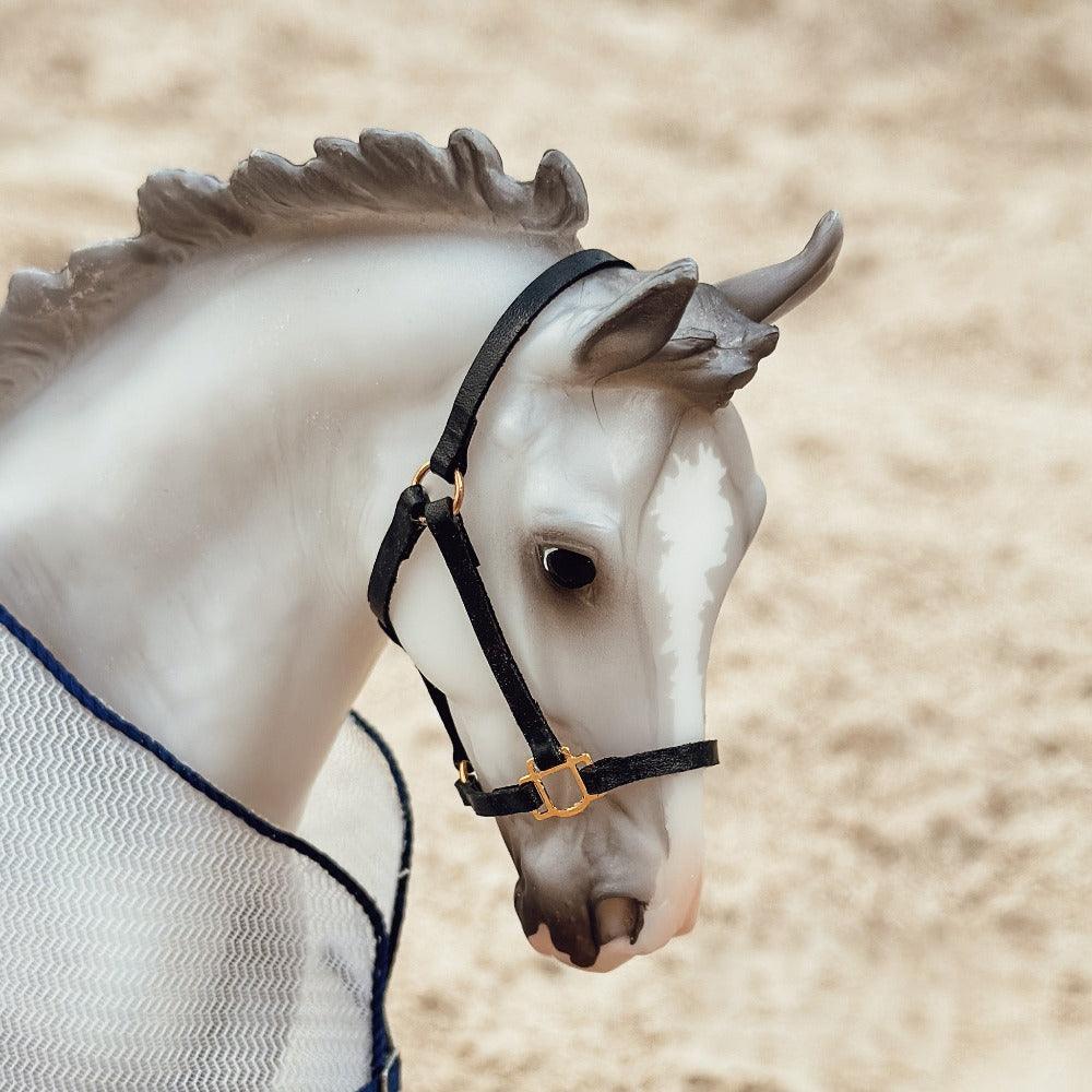DIY leather Halter tack Kit for Breyer Classics and CollectA Deluxe model horses (scale 1:12)