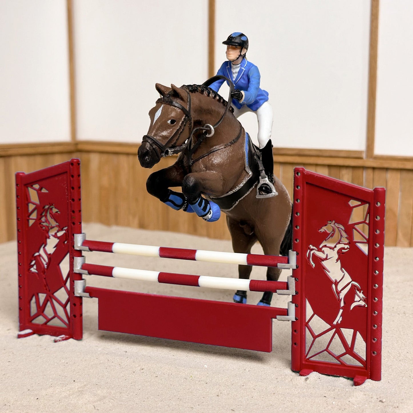 New Design red Showjumping for Schleich
