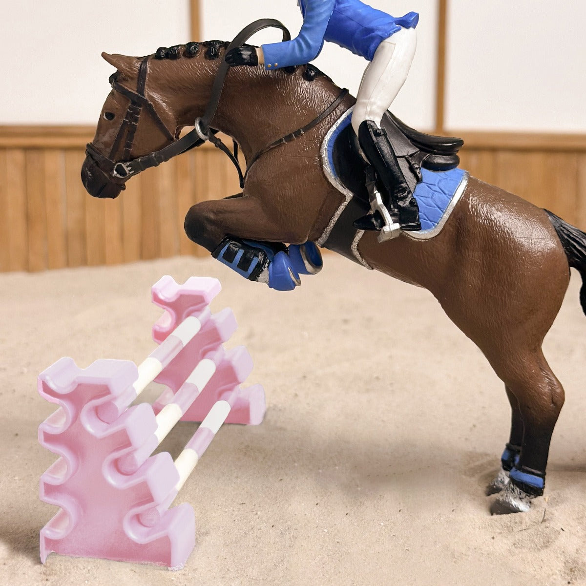 Pink Spa cavalettis blocks for Schleich