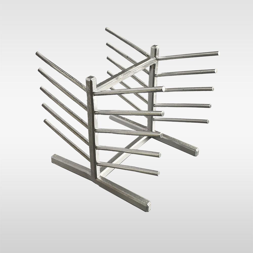 3D printed pole holder silver for Schleich Model horses (Scale 1:20)