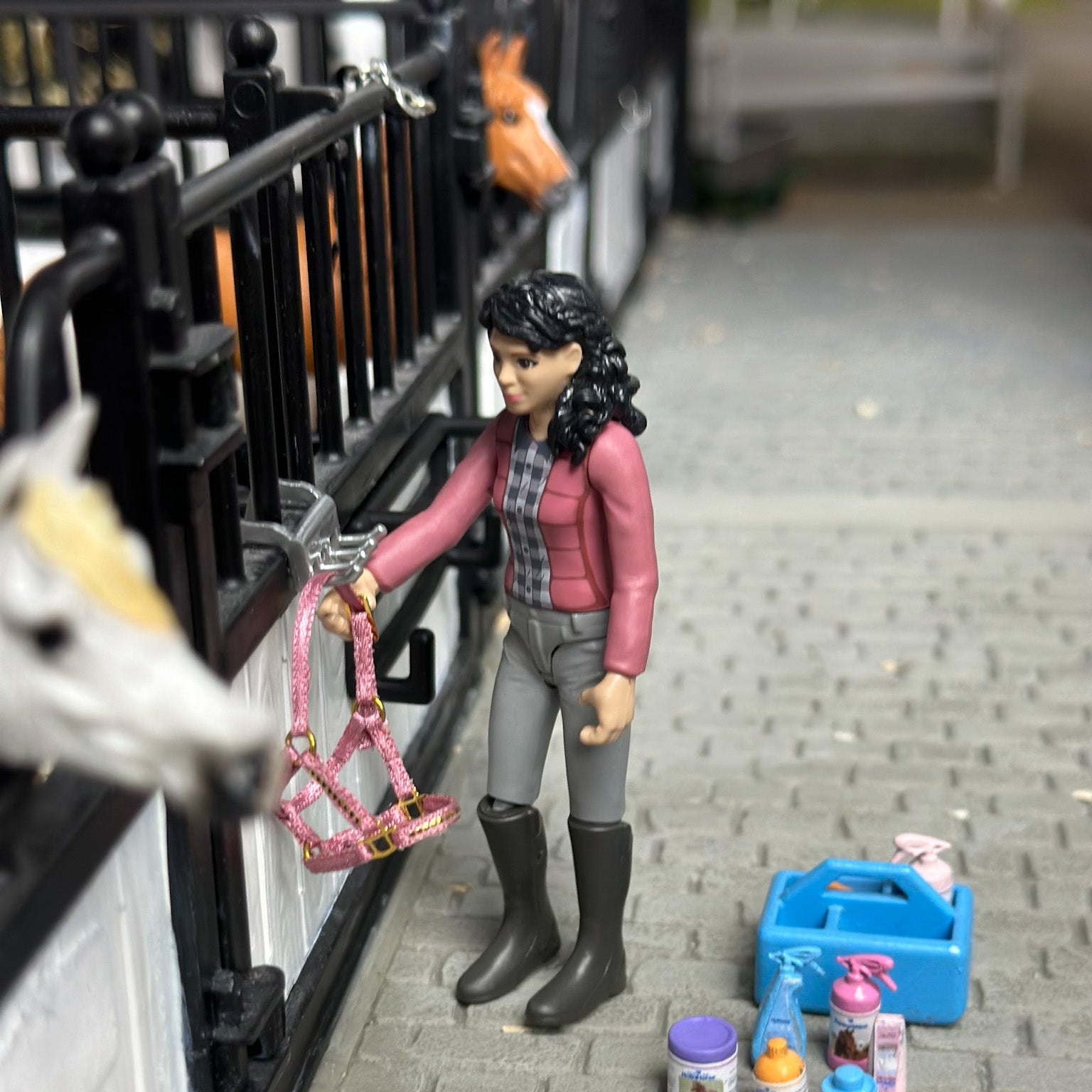 Multi Bridle Rack for Schleich Model Horses