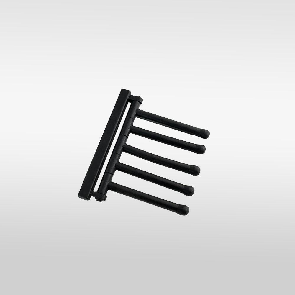 3d printed rug rack for Schleich model horses (Scale 1:20) painted in black