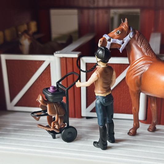 Saddle cart for Breyer Stablemates