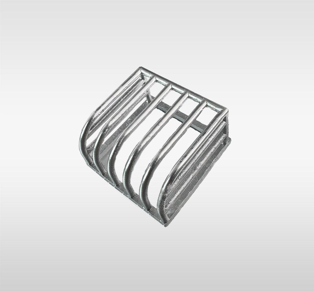 3D printed small Hay rack for Schleich model horses (Scale 1:20) silver color