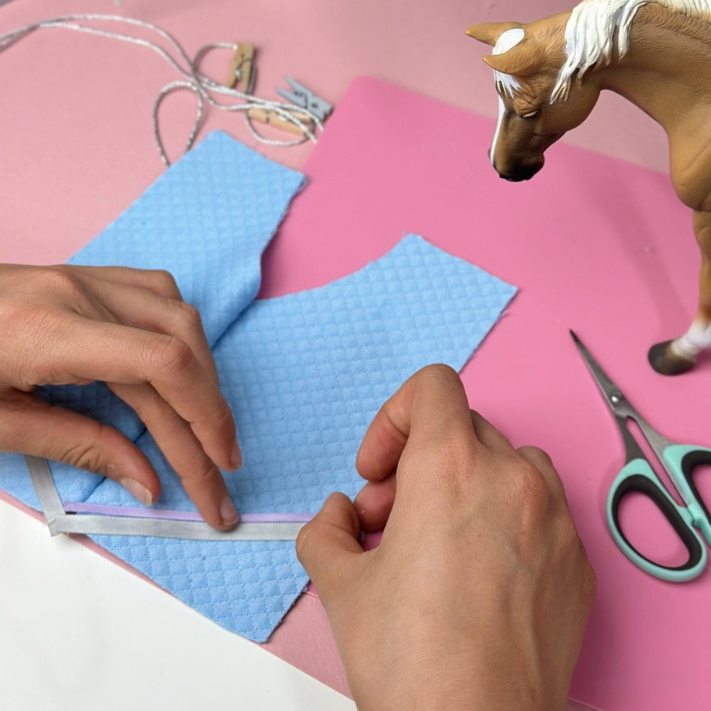 DIY Stable Blanket Kit for Breyer Model Horse (scale 1:12)