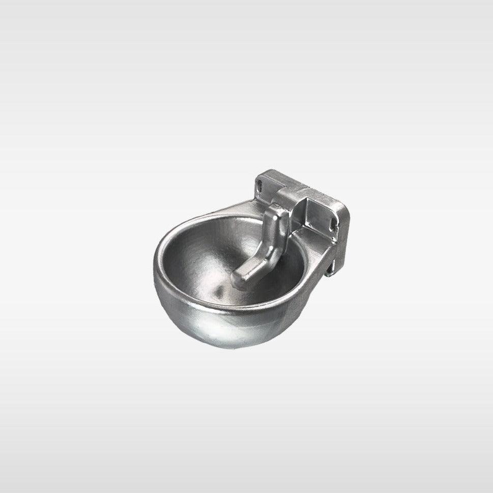 3D printed automatic drinker for Schleich model horses (Scale 1:20) silver color