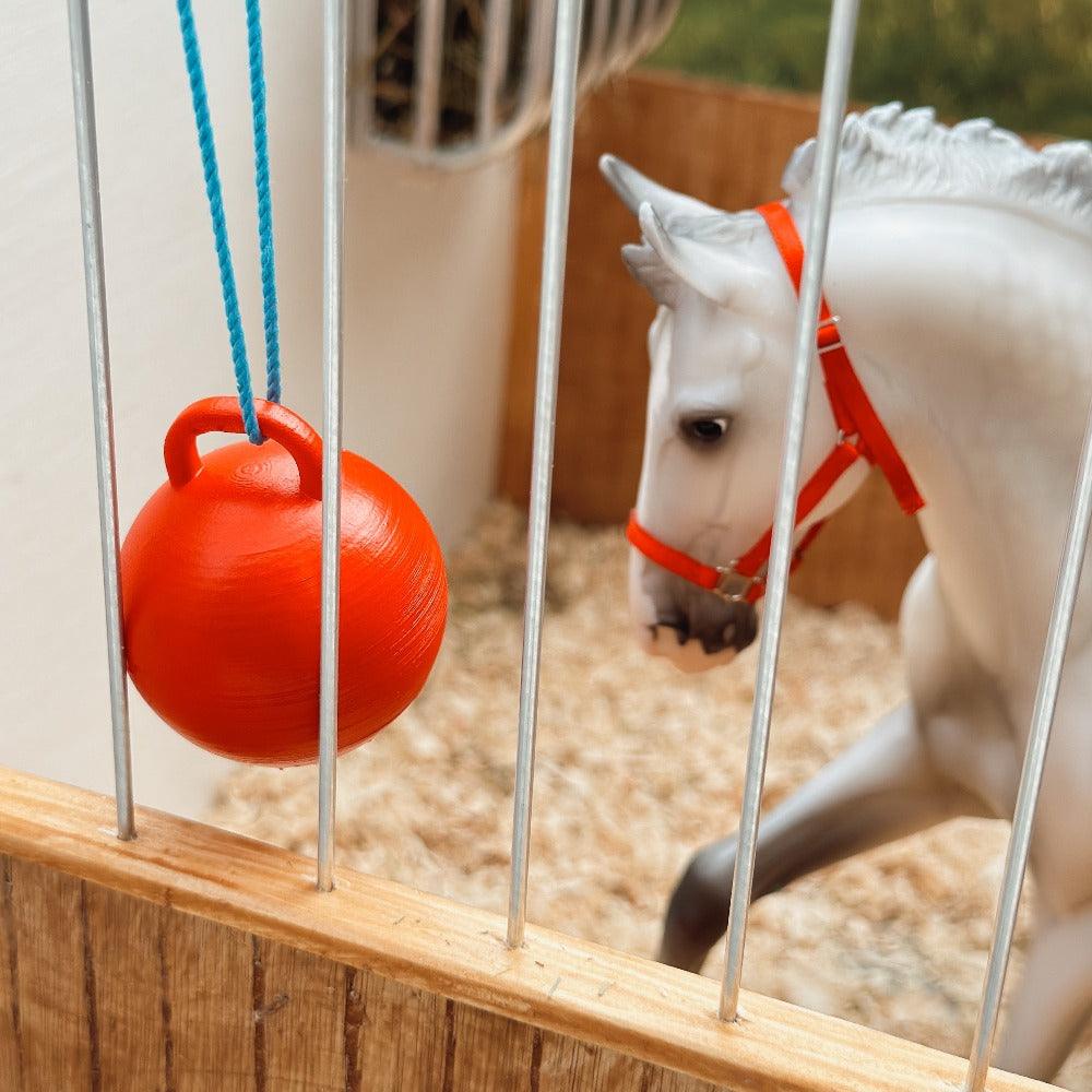 3D Printed Boredom Ball for Breyer horse scale 1:9 (traditional)