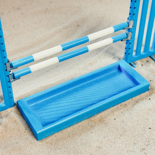 3D printed Show jump water tray for Schleich model horses (Scale 1:20) blue color