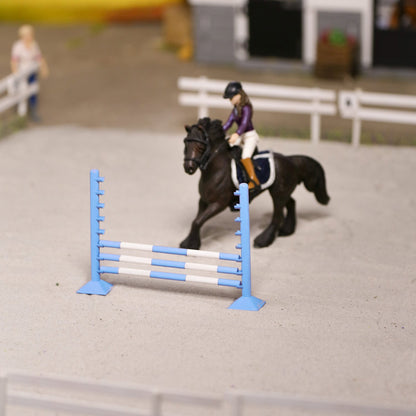 Ligh Blue Training Jumps for Schleich Model Horses