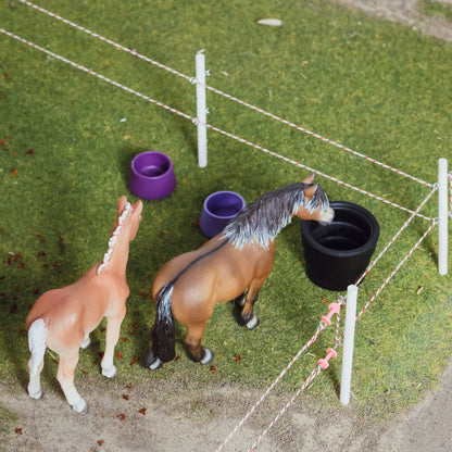 Round Water Trough for Schleich horses