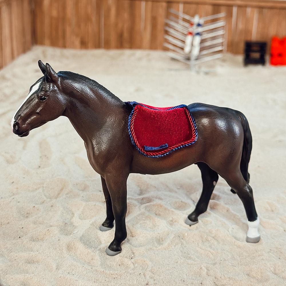 DIY velvet saddle pad Kit for model Horses collecta and Schleich