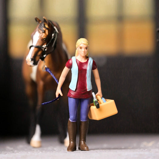 Grooming box for Schleich horses