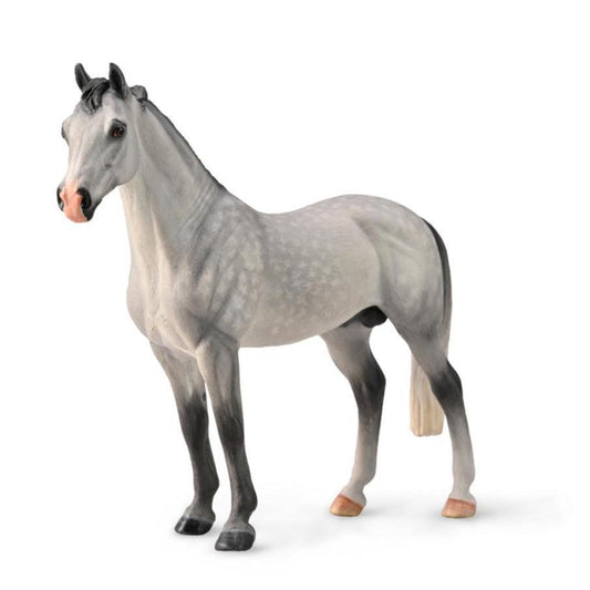 Hanoverian Stallion Dapple Grey collecta model horse scale 1:18