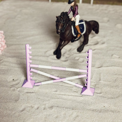 pink Training Jumps for Schleich Model Horses