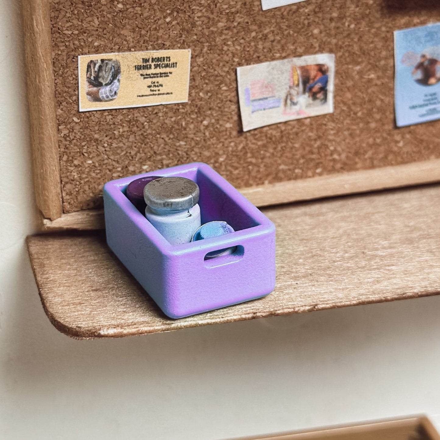 Lilac Mini Storage Containers for Schleich horses