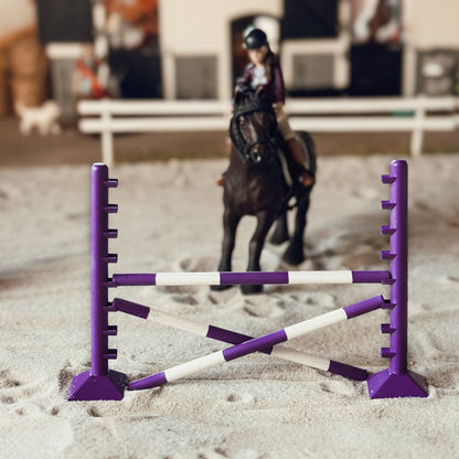 Purple Training Jumps for Schleich Model Horses