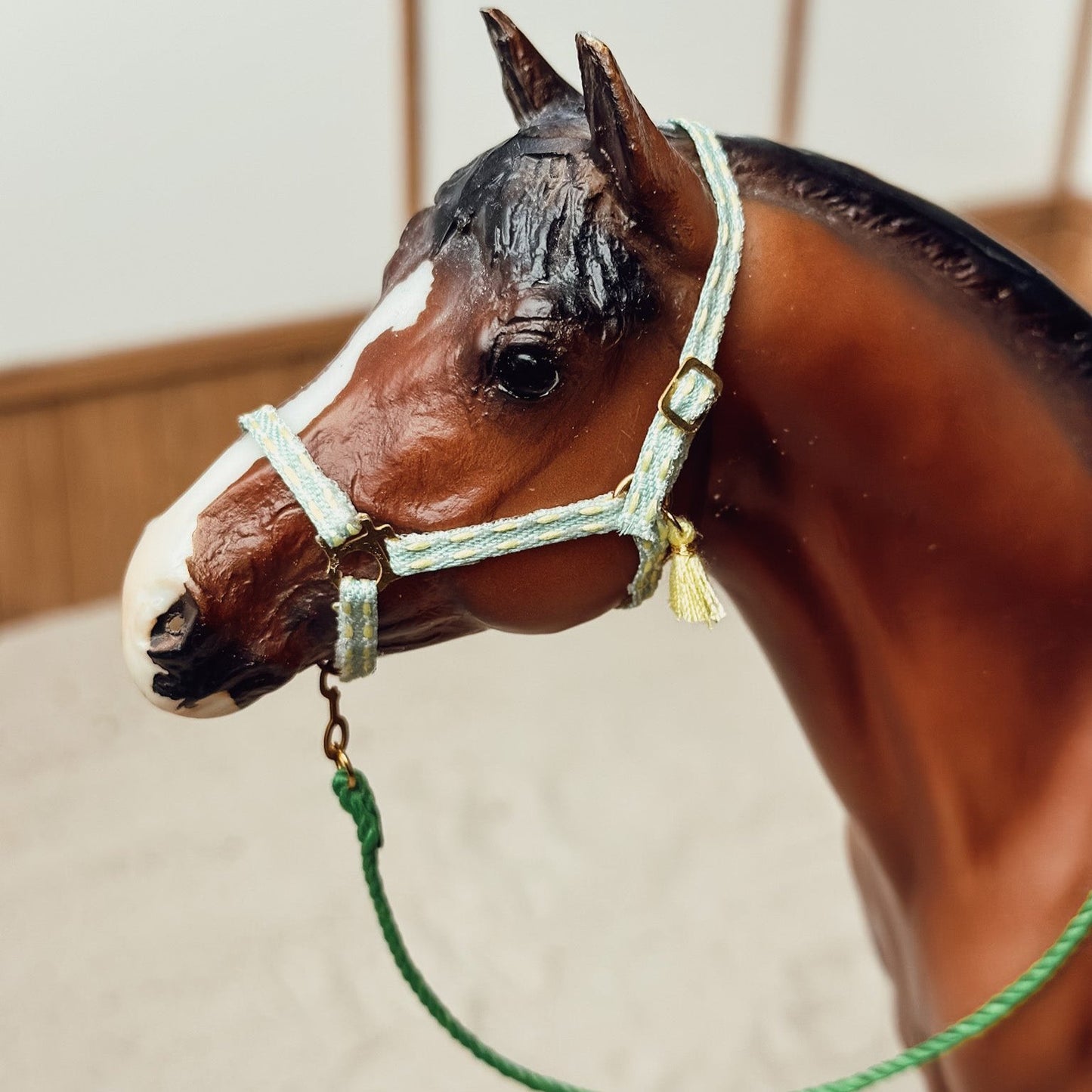 Bicolor  Green Halter  for Breyer Classics