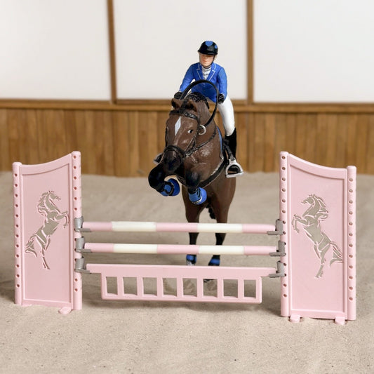 Showjumping fences for Schleich horses pink