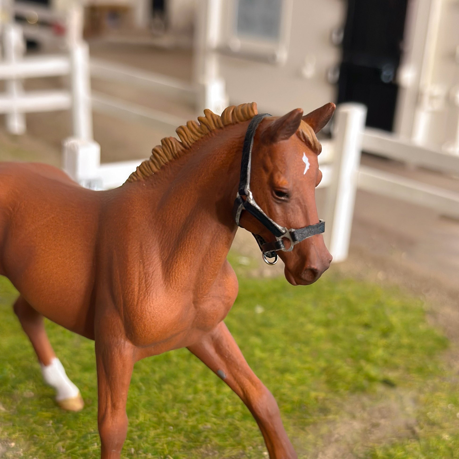 DIY leather Halter Kit for model horse scale 1:20 schleich