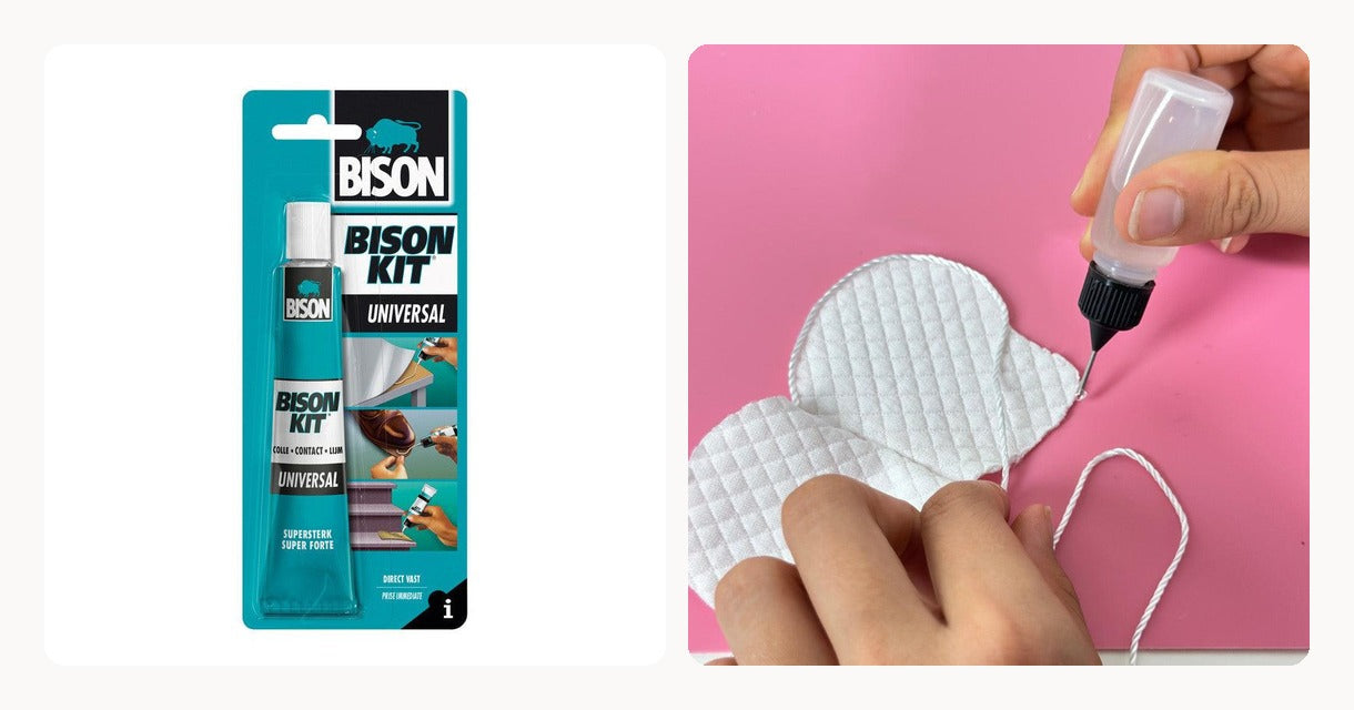 The craft glue and the precision applicator each participant keeps