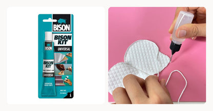 The craft glue and the precision applicator each participant keeps